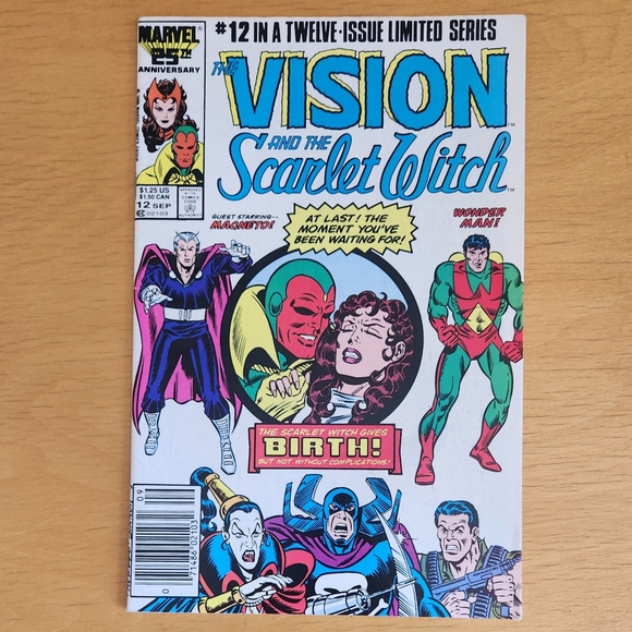 Vision and the Scarlet Witch #3 & #12, 80s Marvel comics (Lot of 2) - Picture 6 of 12